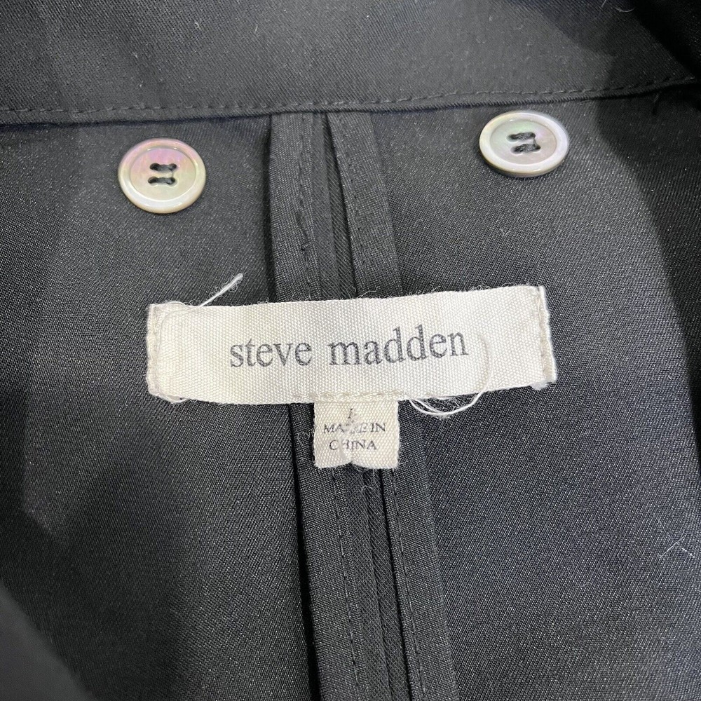 Steve Madden Black Women Office Jacket Lady Dress Business Blazer Size Large - Picture 5 of 7